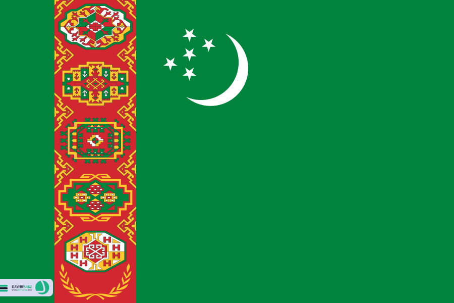 پرچم ترکمنستان
